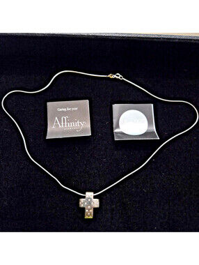 Affinity Diamonds Cross Pendant Necklace